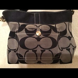 Coach monogram shoulder bag